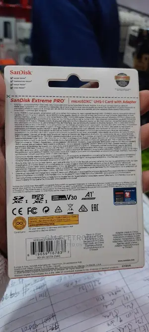 Sandisk Extreme Pro 256gb Memory Card.