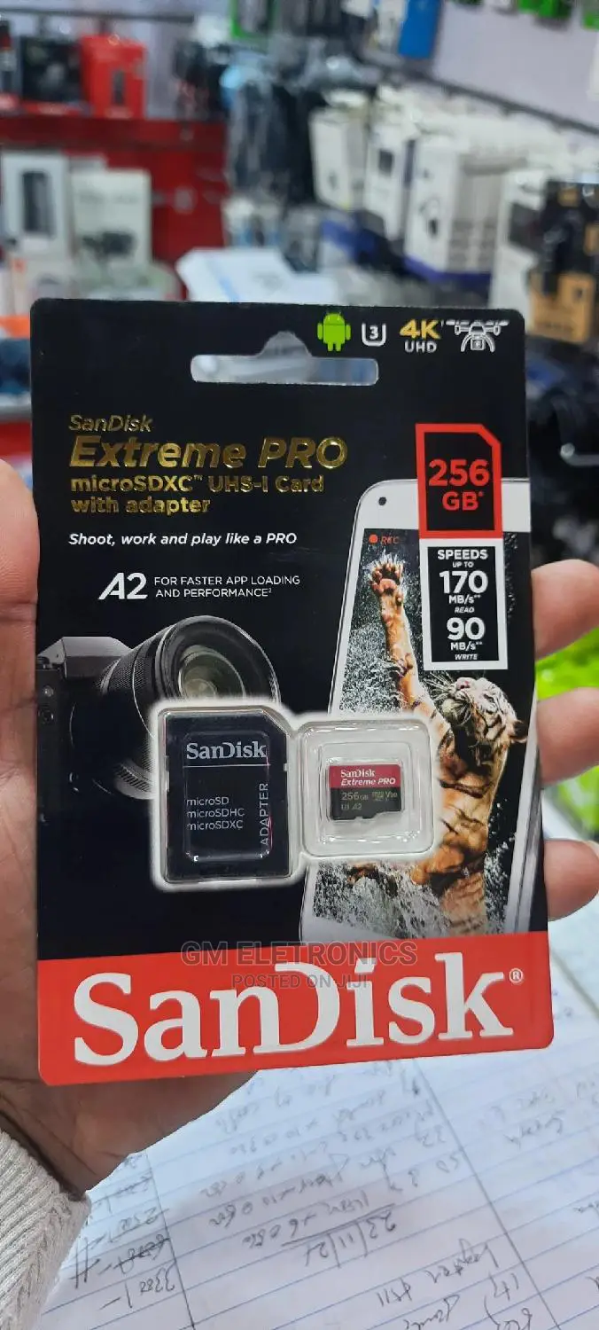 Sandisk Extreme Pro 256gb Memory Card.