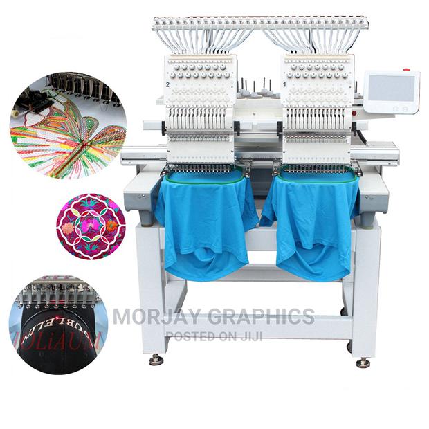 2head Commercial Embroidery Making Machine for T-Shirt - main view
