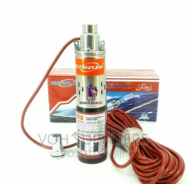 50m Submersible DC Solar Water Pump 24V 250W JZDC3S-24V-50