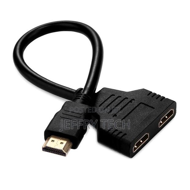 30cm HDMI Male to Dual HDMI Female 1.4 Version Cable Connec