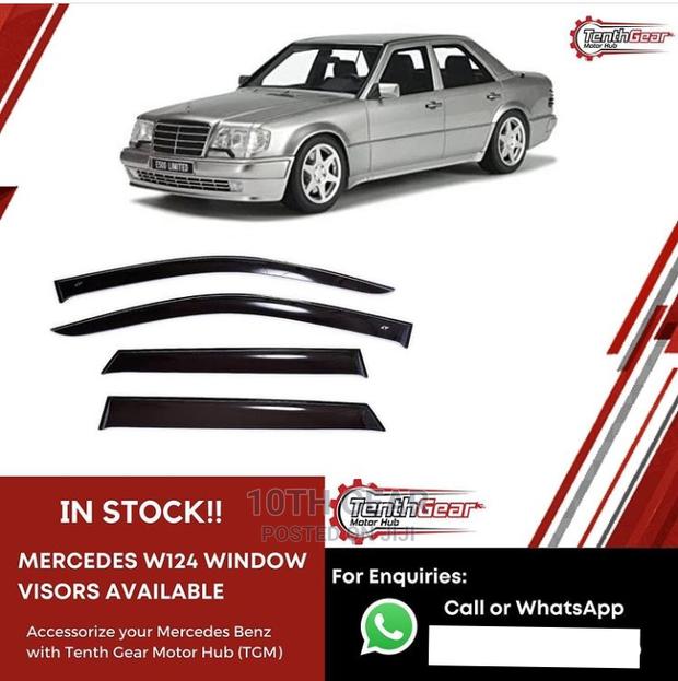 Mercedes W124 Windbreakers/Window Visors - main view