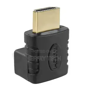 HDMI 19pin Male to HDMI 19pin Female 90-Degree Angle Adaptor