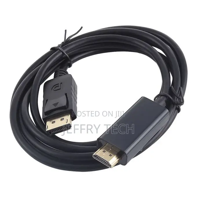 Displayport Male to HDMI Male Adapter Cable, Length: 1.8m
