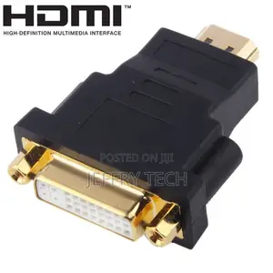HDMI 19 Pin Male to DVI 24 + 5 Pin Female Adapter(Black)