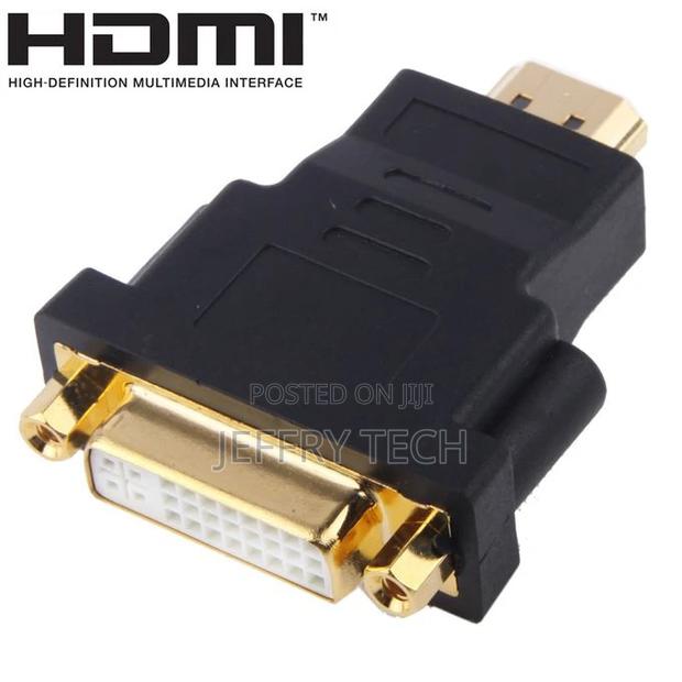 HDMI 19 Pin Male to DVI 24 + 5 Pin Female Adapter(Black)