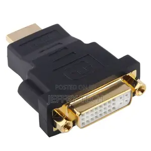 HDMI 19 Pin Male to DVI 24 + 5 Pin Female Adapter(Black)