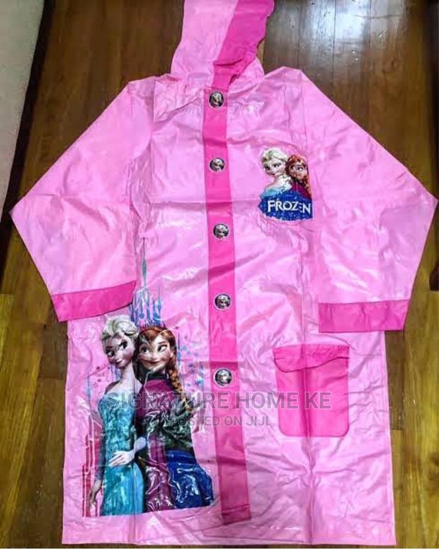 Cartoon Themed Raincoat With Extendable Bag Space - main view