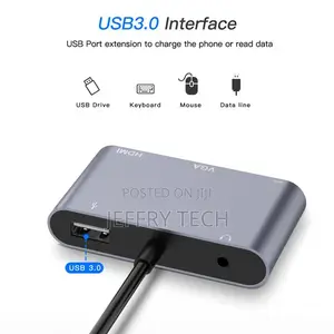 Neutral 5 in 1 USB C to HDMI 4K VGA Adapter With 3.5 Jack US