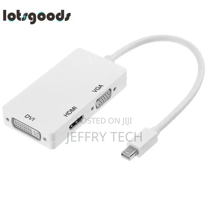 Generic 0.1m 3 in 1 Mini DP Displayport to HDMI DVI VGA Disp