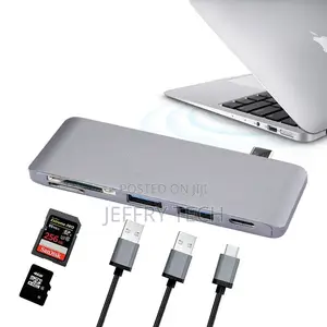 Type-C 2*USB 3.0 Micro SD SD) Card Reader HUB, for I