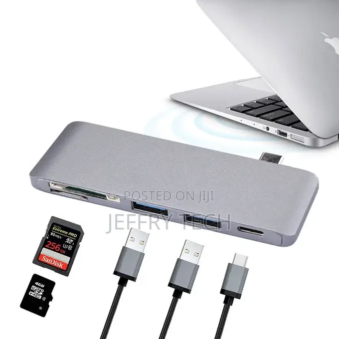 Type-C 2*USB 3.0 Micro SD SD) Card Reader HUB, for I