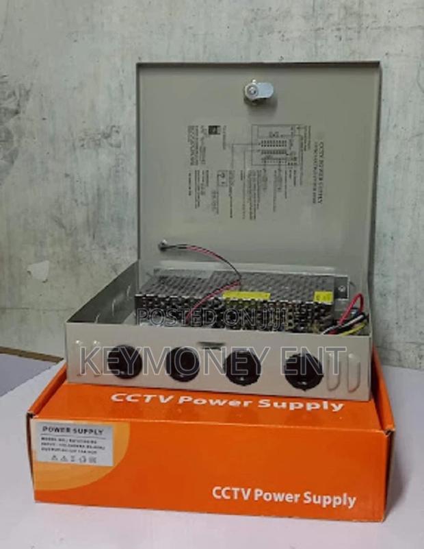 Power Supply Unit for 8 Cameras 12v 10A Fused