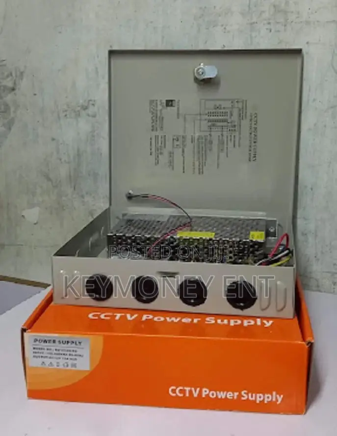 Power Supply Unit for 8 Cameras 12v 10A Fused