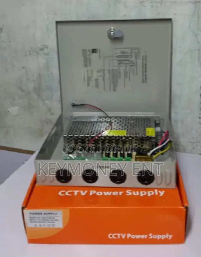 Fused 10 Amperes Power Supply for 8 Cameras Closed