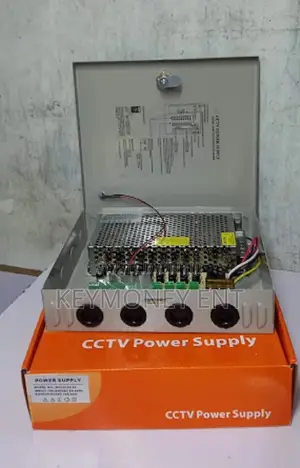 Power Supply Unit for 8 Cctv Cameras 12v 10amperes Fused