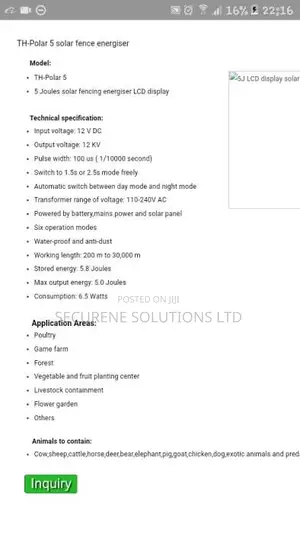 Electric Fence Machineenergizer Polar S5 30km Length