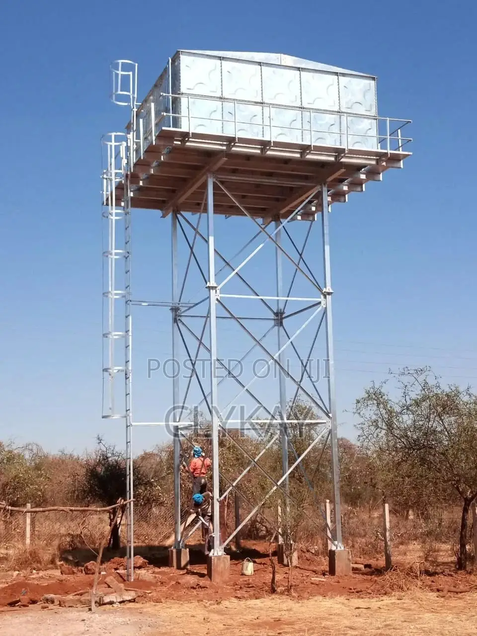 Steel Water Tower and Metallic Steel Tank