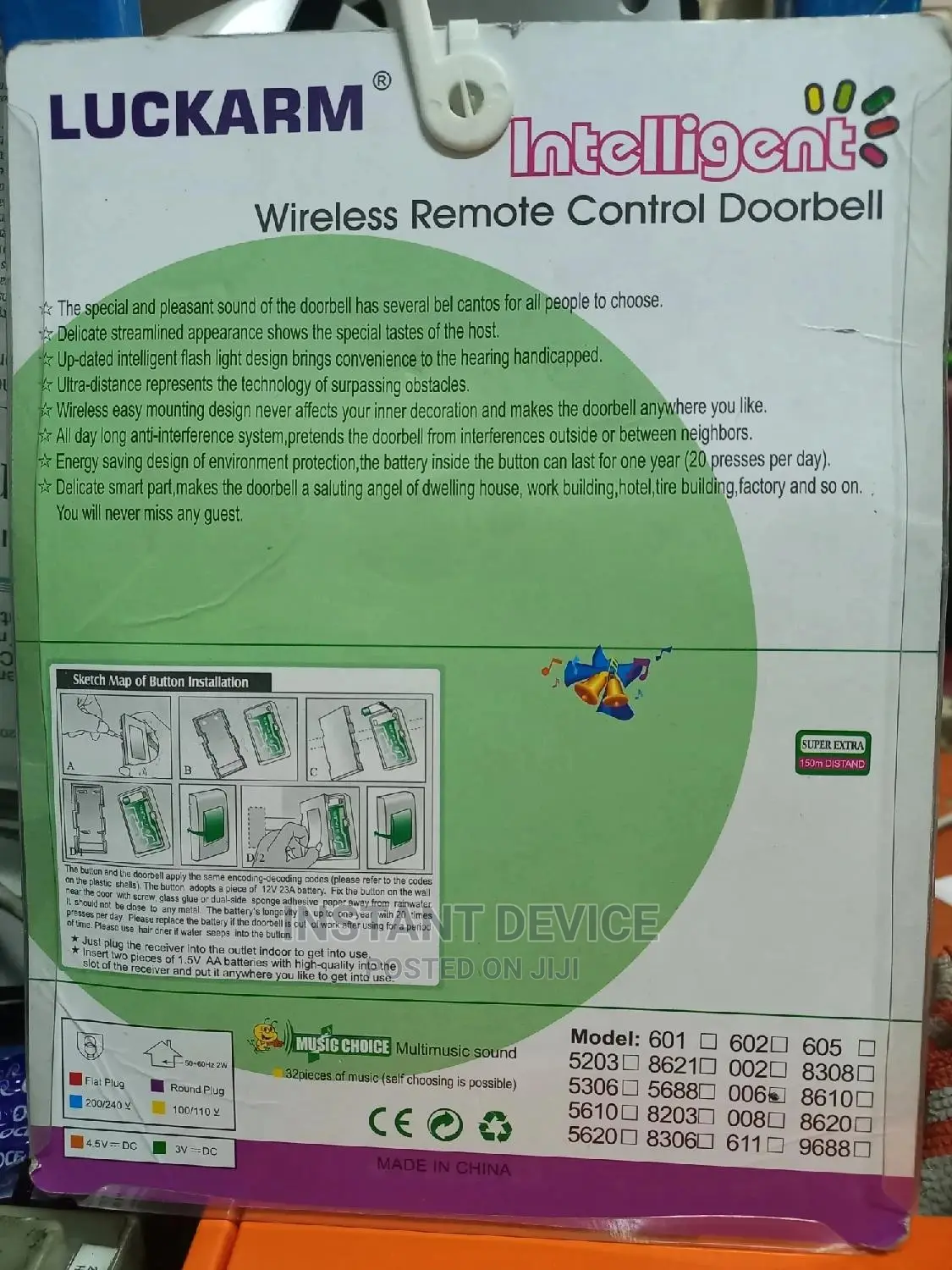 Wireless Remote Control Doorbell