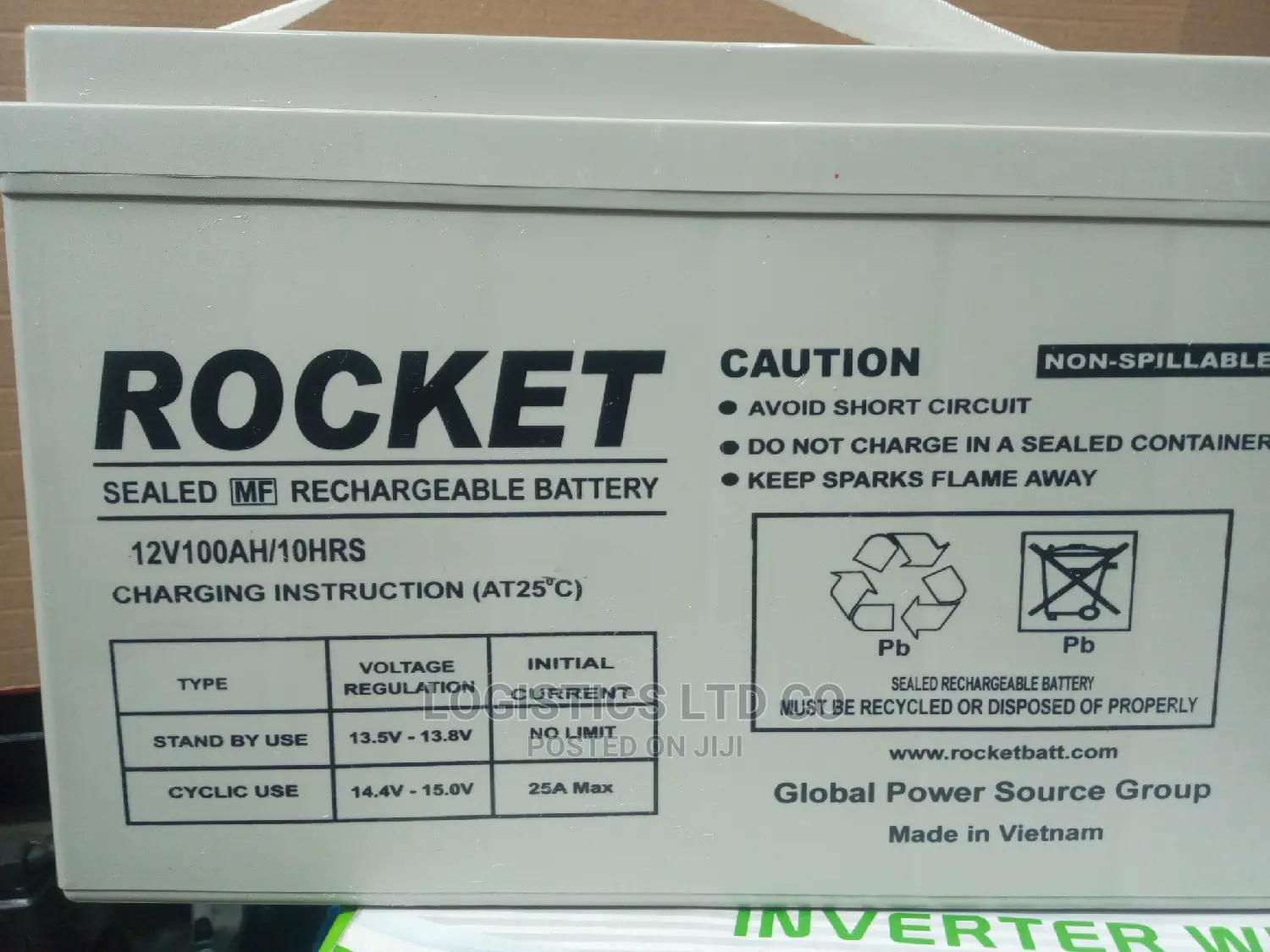 Rocket Rechargeable Battery 12v - 100ah