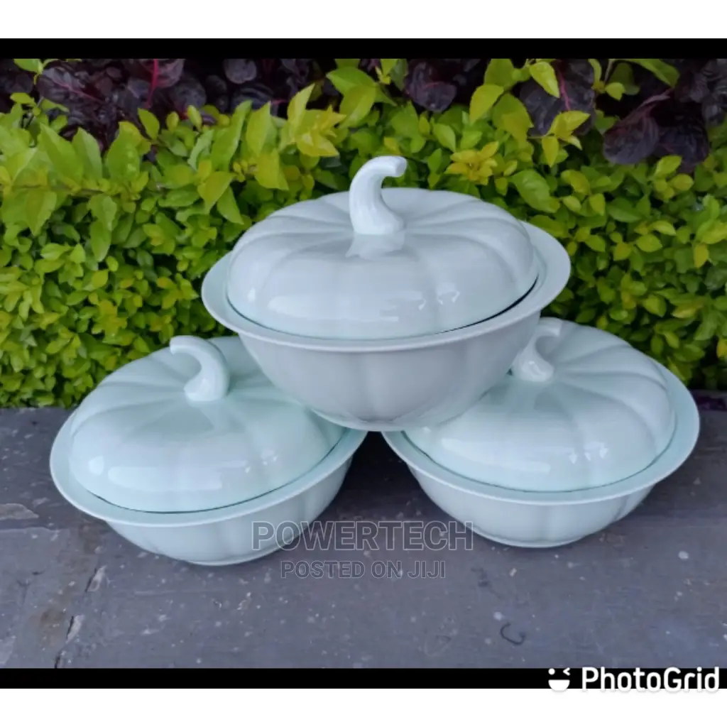 Ceramic Pots - Pumpkin Shape