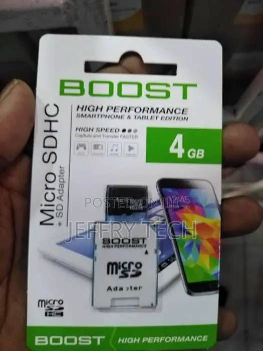 Micro SD- Boost Memory Card 4GB