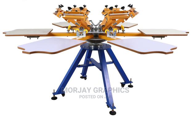 6 Multi-Colors Mesh Screen Printing Machine - main view
