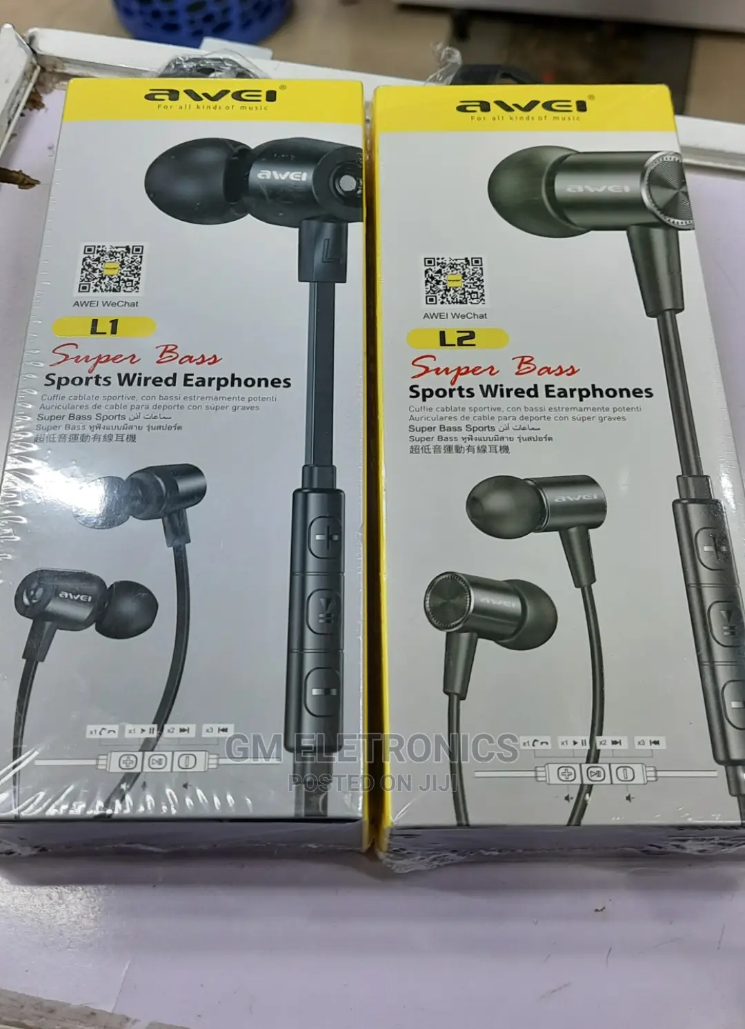 Awei L1 L2 Super Bass Earphones Noise Cancellation