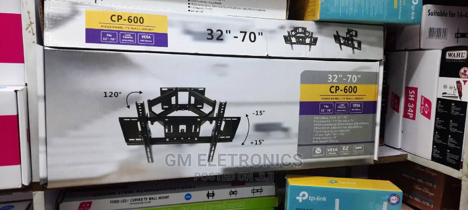 32"-70" Swivel Double Arm Tv Wall Mount