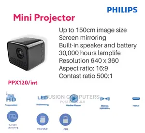 Philips Picopix Nano Mobile Projector PPX120/INT
