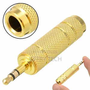3.5mm 1/8" Male to 6.5mm 1/4" Female Stereo Audio Plug Jack