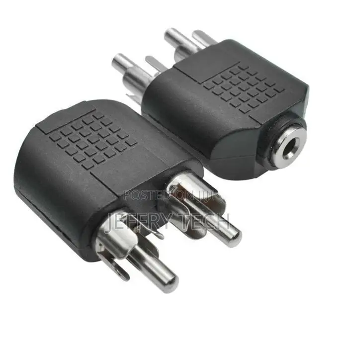 Stereo Female to 2 Male RCA Plug