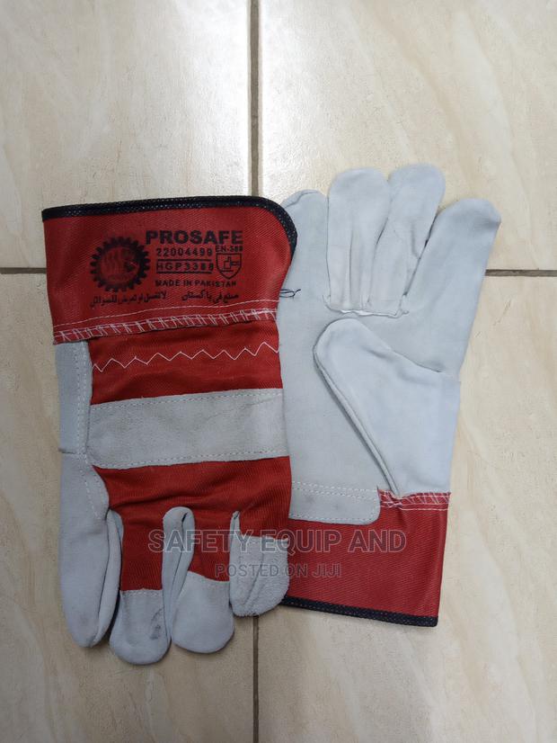 Welding Leather Gloves-Short, Strong - main view