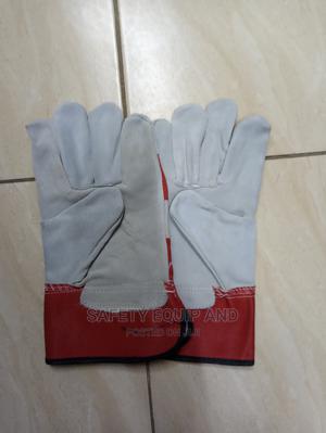 Cow Split Leather Palm Patch Gloves - thumbnail 2