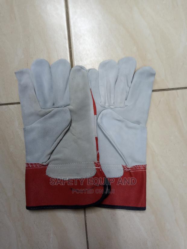 Cow Split Leather Palm Patch Gloves - main view