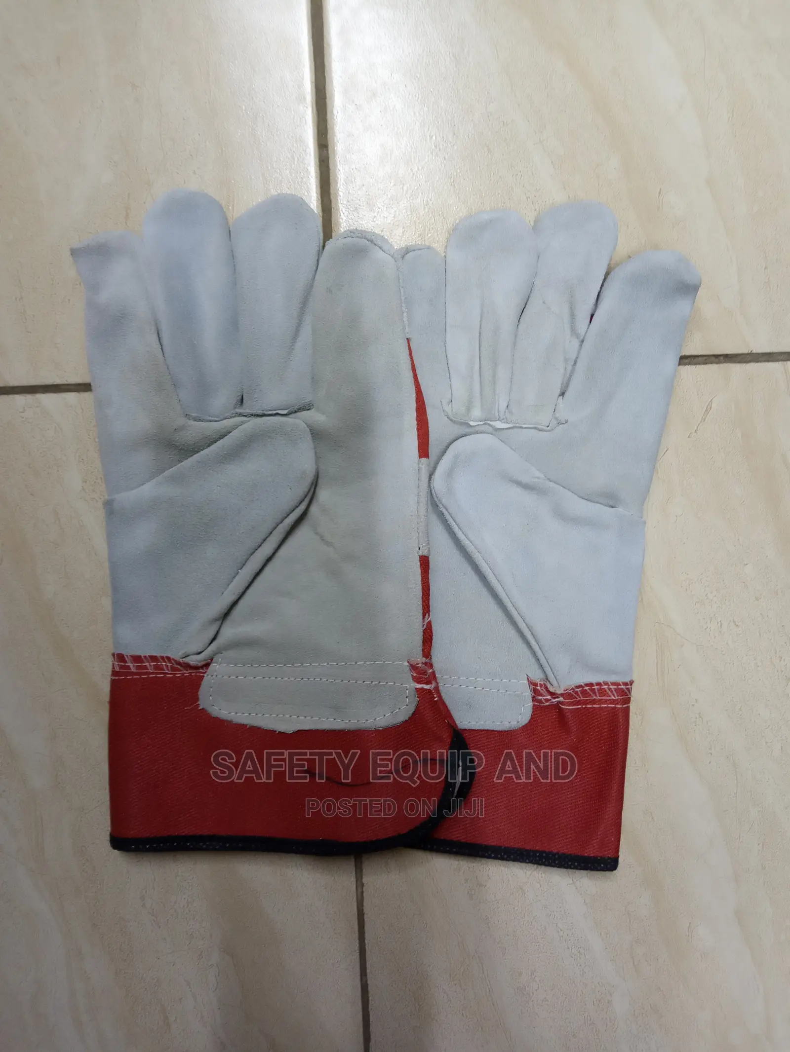 Cowspilt Premium Leather Gloves-Palm Lined