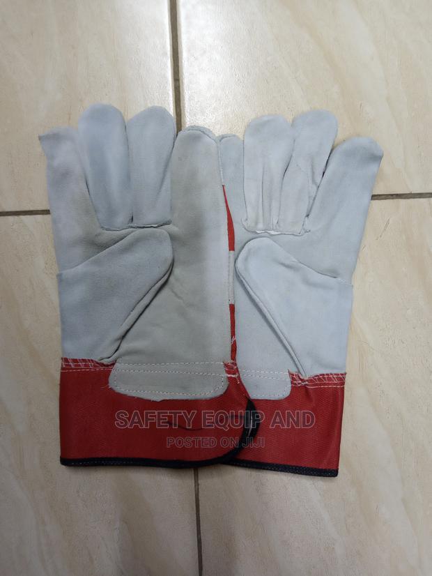Cowspilt Premium Leather Gloves-Palm Lined