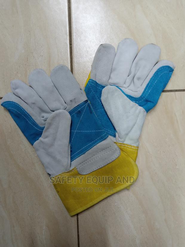 100% Leather Gloves-Cowspilt -Ant-Slip