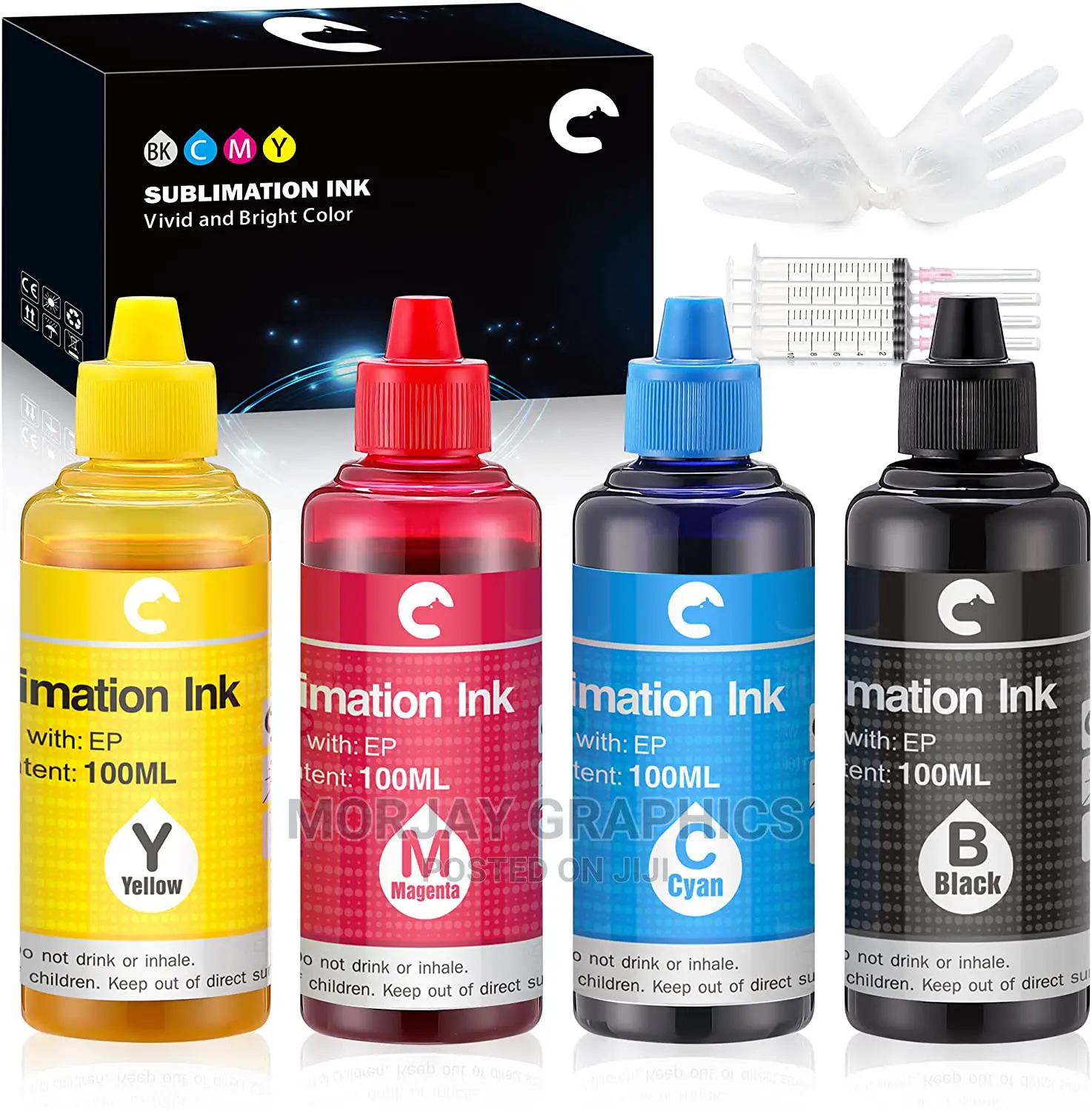 Sublimation Ink Refilled Bottles for Inkjet Printers