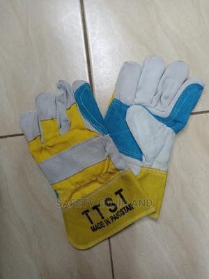 Cowspilt Gloves With Elasticated Cuff - thumbnail 2