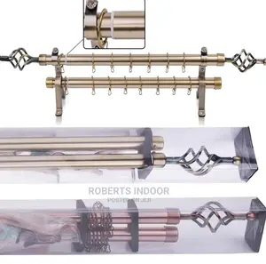 4m Double Curtain Rail