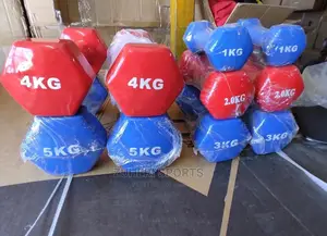 Coloured Hexagon Dumbbells