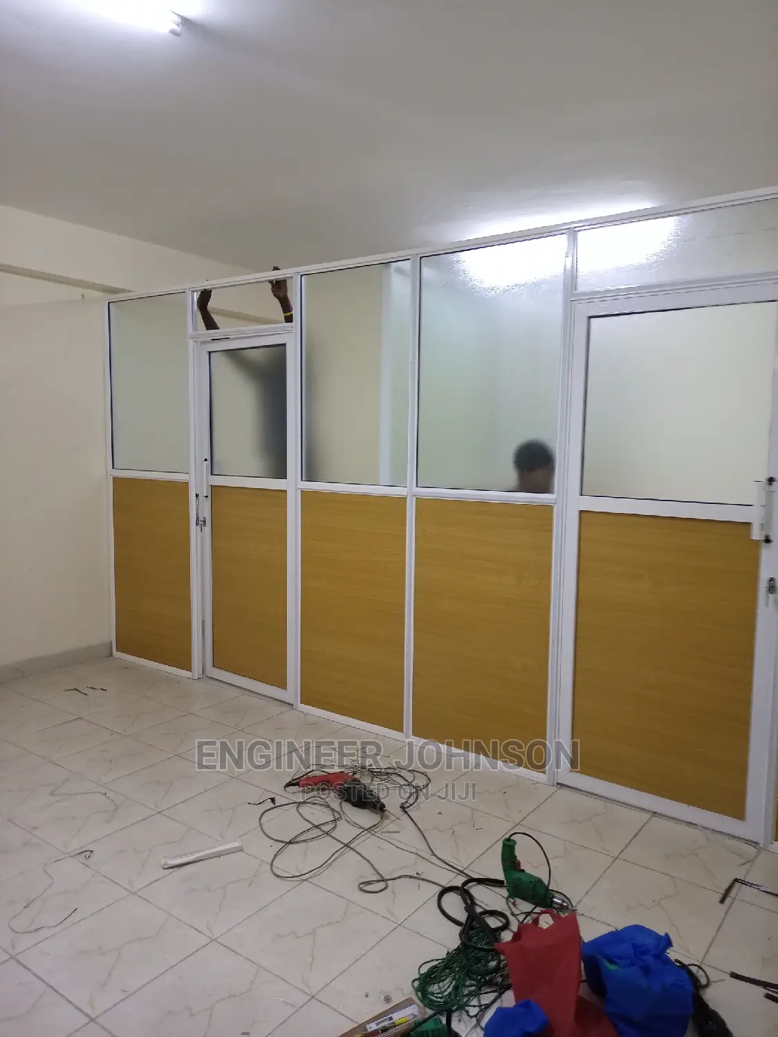 Aluminum and Glass Office Partitions