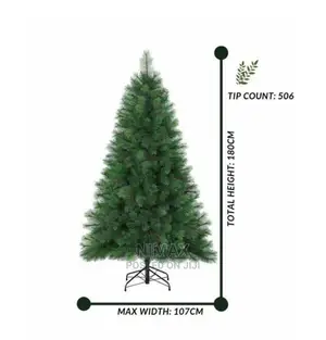 6ft Christmas Pine Tree Snow Themed Branches
