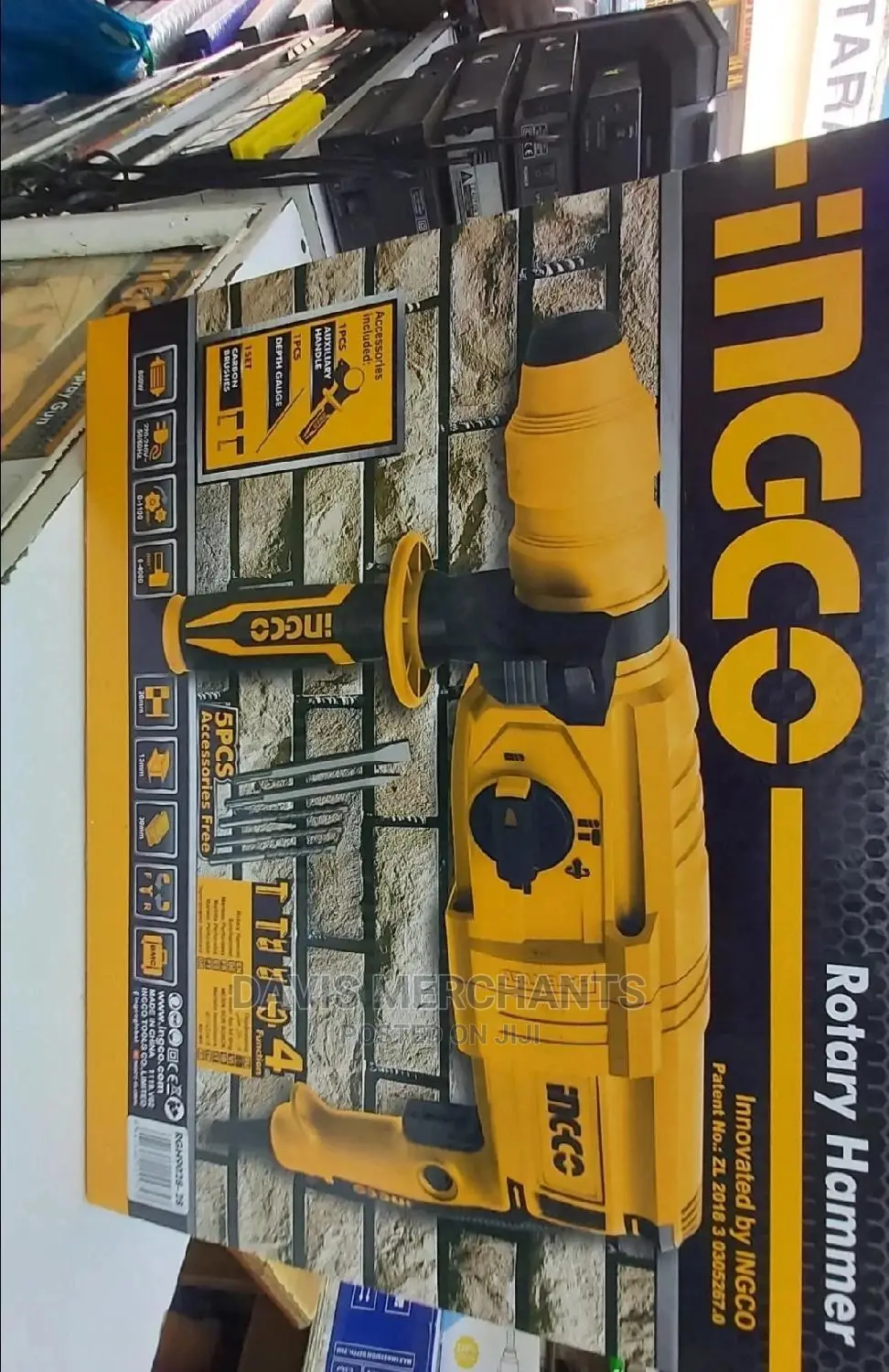 Ingco Rotary Hammer Drill 800 Watts