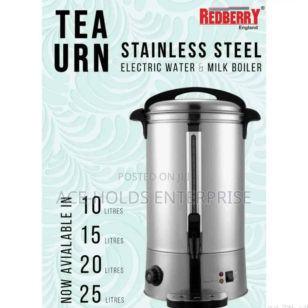 Tea Urn Stainless Steel Electric ,Water and Milk Boiler.