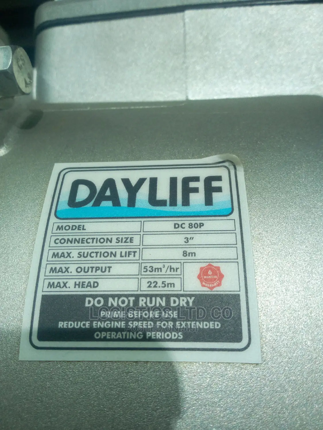 3inch Dayliff Water Pump