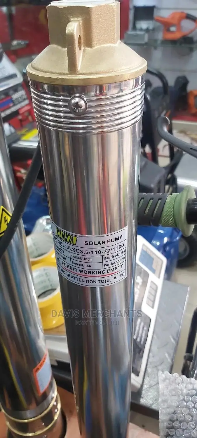 Solar Water Pump 110M Head, 72V , 1100 Watts, 3.5 C3