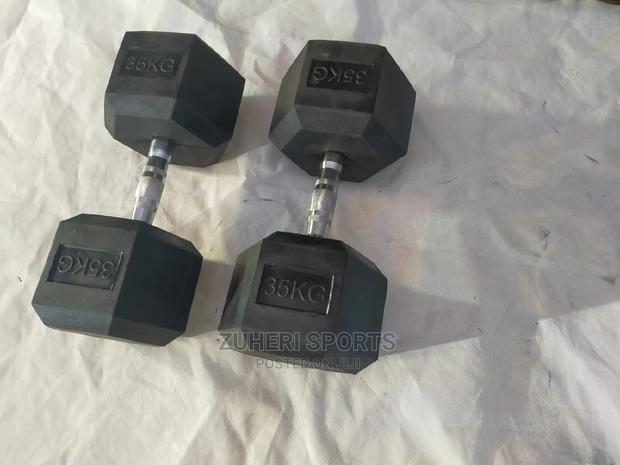 Dumbbells 35kg Hexagon Gym Dumbbells