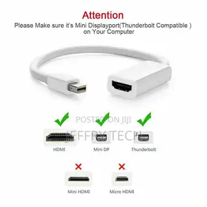 For Macbook Pro Mini DP to HDMI Adapter Cable Thunderbolt Di